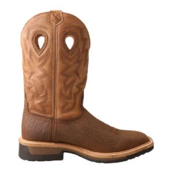 'Twisted X' Men's Lite Western WP Work - Dk. Brown / Tan -Shoes Series Shop MLCWW05.04 1024x1024@2x