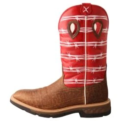'Twisted X' Men's 12" Western Work Square Toe - Distressed Saddle / Ruby Red -Shoes Series Shop MXB0008 LT 4800x4800 dbb7cdd8 07a2 4a73 8bce 4667d672a281 1024x1024@2x