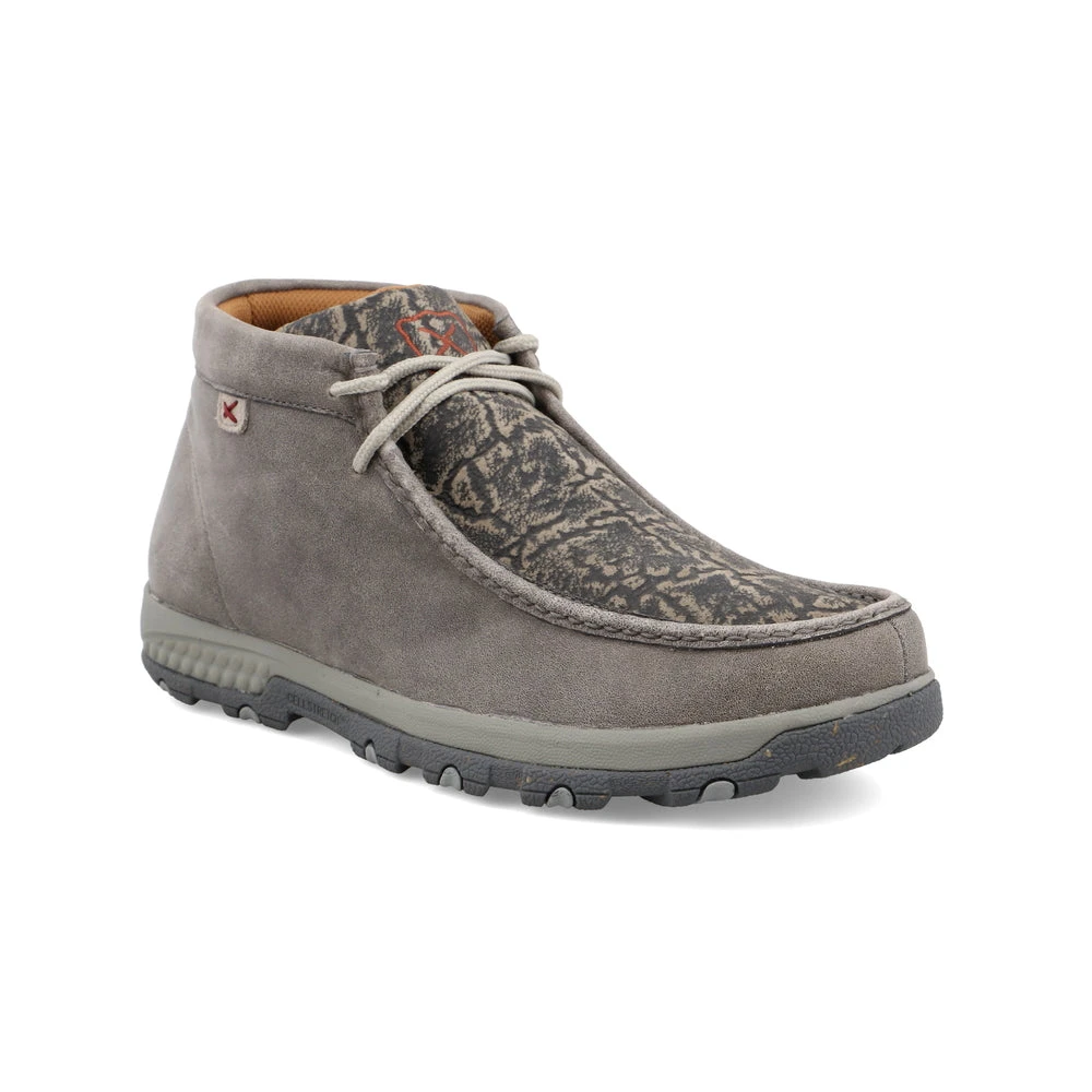'Twisted X' Men's Chukka Driving Moc - Grey / Grey Elephant 8 'Twisted X' Men's Chukka Driving Moc - Grey / Grey Elephant - Image 6
