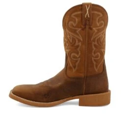 'Twisted X' Men's 11" Tech X™ Western Square Toe - Saddle / Rustic Orange -Shoes Series Shop MXTR005.06 4800x4800 R 1024x1024@2x