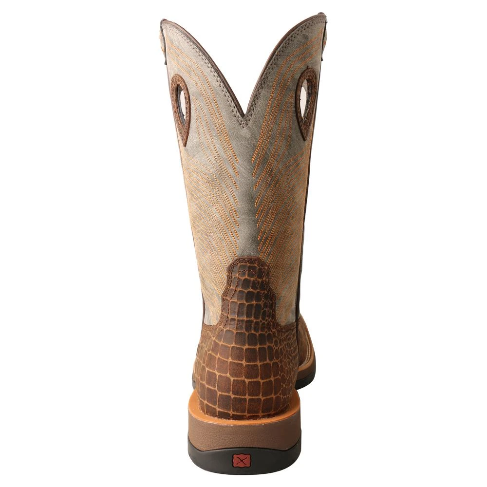 'Twisted X' Men's 12" Tech-X Cellstretch Western Square Toe - Brown / Grey 5 'Twisted X' Men's 12" Tech-X Cellstretch Western Square Toe - Brown / Grey - Image 3