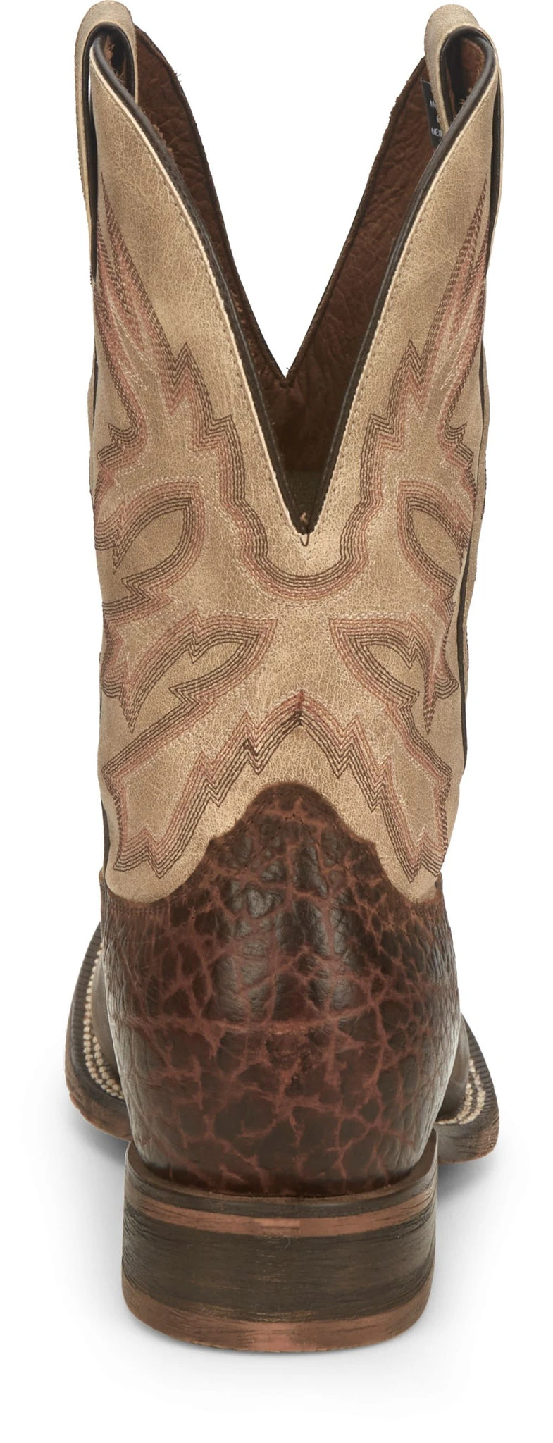 'Nocona' Men's 11" Henry Western Square Toe - Antiqued Brown Cowhide / Vintage Stone 7 'Nocona' Men's 11" Henry Western Square Toe - Antiqued Brown Cowhide / Vintage Stone - Image 5