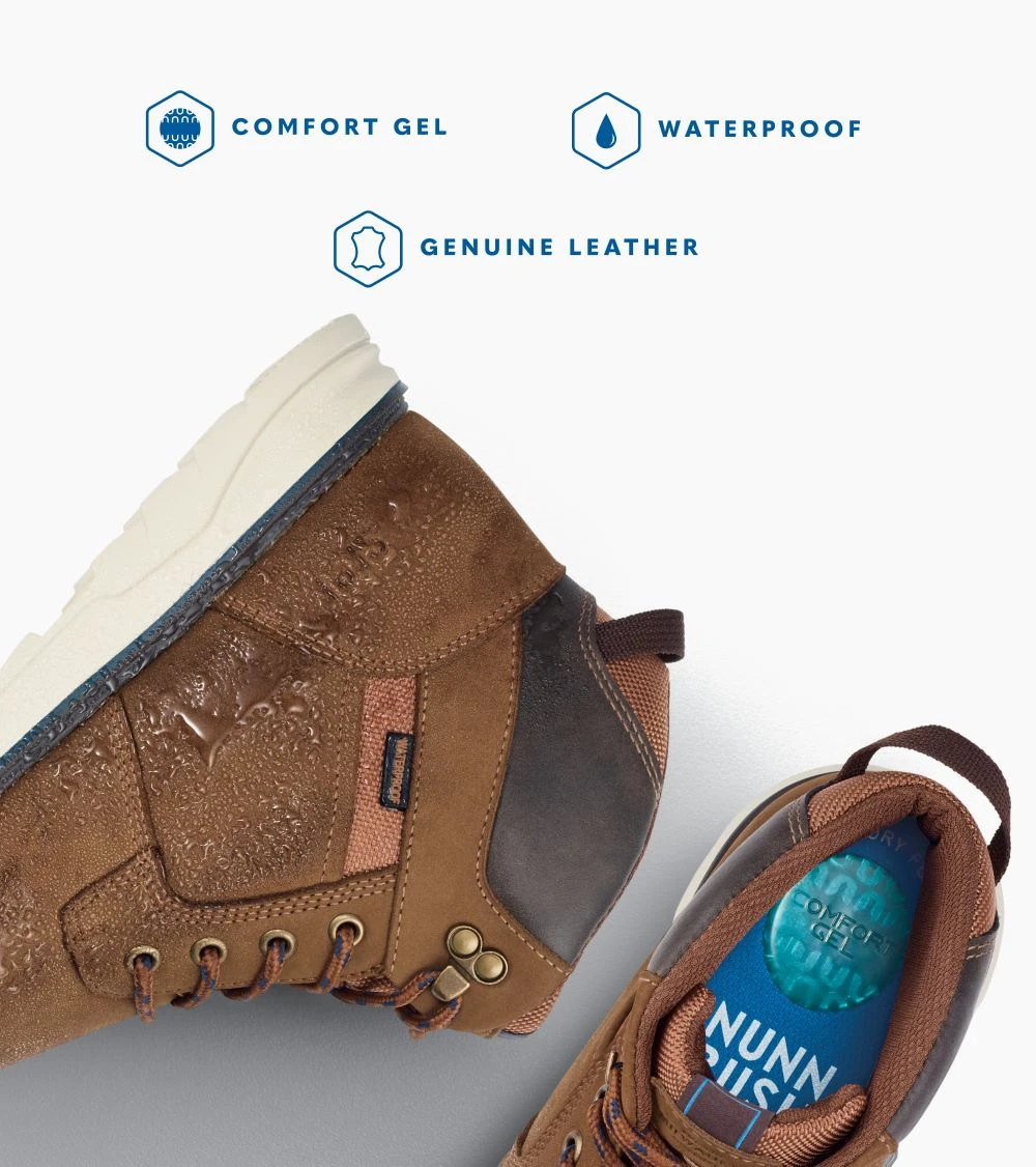 'Nunn Bush' Men's Luxor WP Plain Toe Boot - Tan Multi 9 'Nunn Bush' Men's Luxor WP Plain Toe Boot - Tan Multi - Image 7