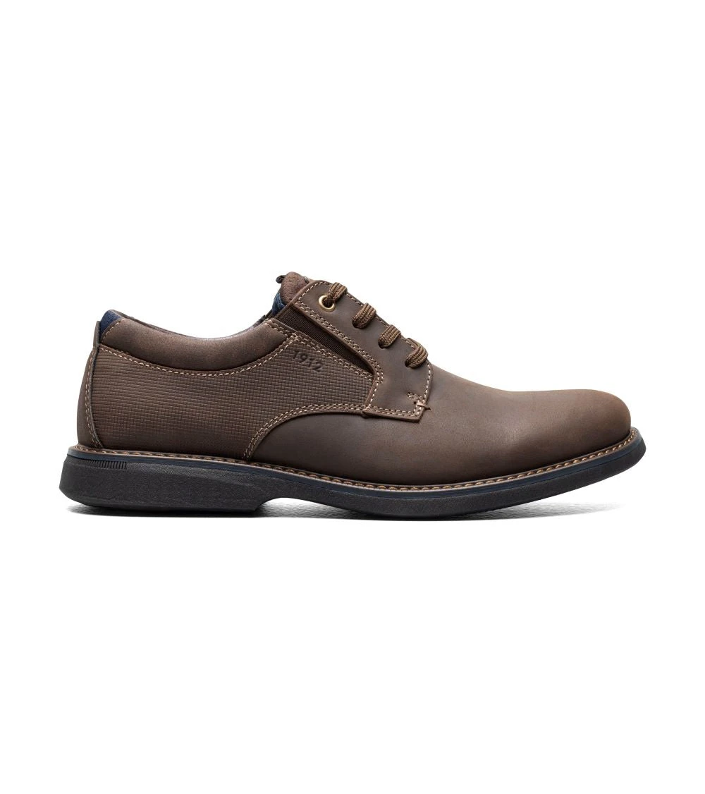 'Nunn Bush' Men's Otto Plain Toe Oxford - Brown 3 'Nunn Bush' Men's Otto Plain Toe Oxford - Brown