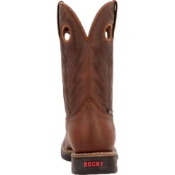 'Rocky' Men's Long Range Western WP Soft Toe - Brown -Shoes Series Shop RKW0390 back 1024x1024@2x