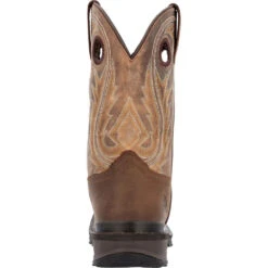 'Rocky' Men's 11" Ram's Horn EH Western Square Toe - Western Dark Brown 13 'Rocky' Men's 11" Ram's Horn EH Western Square Toe - Western Dark Brown -Shoes Series Shop RKW0393 back 1024x1024@2x