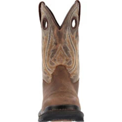 'Rocky' Men's 11" Ram's Horn EH Western Square Toe - Western Dark Brown 12 'Rocky' Men's 11" Ram's Horn EH Western Square Toe - Western Dark Brown -Shoes Series Shop RKW0393 front 1024x1024@2x
