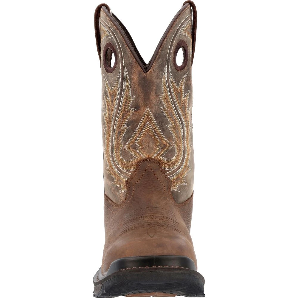 'Rocky' Men's 11" Ram's Horn EH Western Square Toe - Western Dark Brown 6 'Rocky' Men's 11" Ram's Horn EH Western Square Toe - Western Dark Brown - Image 4