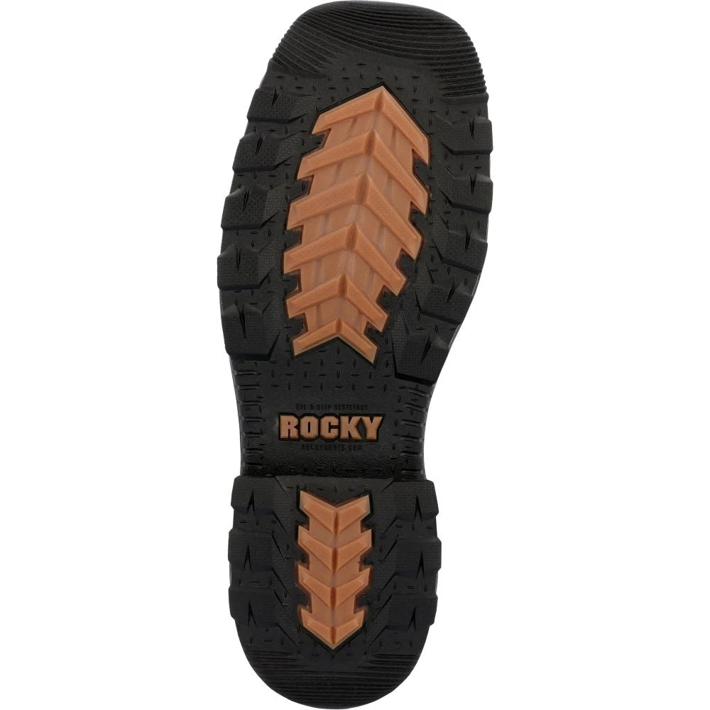 'Rocky' Men's 11" Ram's Horn EH Western Square Toe - Western Dark Brown 5 'Rocky' Men's 11" Ram's Horn EH Western Square Toe - Western Dark Brown - Image 3