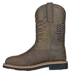 'Hoss Boots' Men's 11" Rancher EH WP Comp Toe - Rushmore Brown -Shoes Series Shop RUSHMORE SMS BROWN COMP 2L 1024x1024@2x