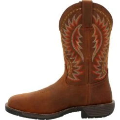 'Rocky' Men's 11" Rugged Trail EH WP Western Square Toe - Brown -Shoes Series Shop Rocky Rugged Trail 11 waterproof western work boot RKW0370 4 1024x1024@2x