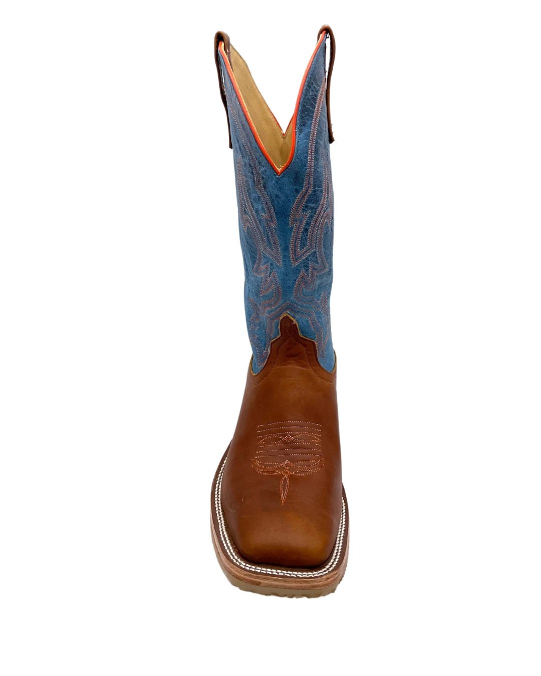 'Anderson Bean' Men's 13" Briar Mad Dog Western Square Toe - Brown / Blue 6 'Anderson Bean' Men's 13" Briar Mad Dog Western Square Toe - Brown / Blue - Image 4