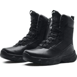 'Under Armour' Men's 8" Stellar G2 SR Side Zip Soft Toe - Black -Shoes Series Shop s7.3024949 001 PAIR 1024x1024@2x